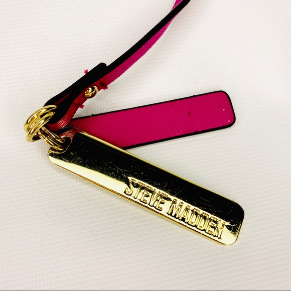 FREE w/Purchase Steve Madden Gold Tone & Magenta Accessory - Picture 3 of 8